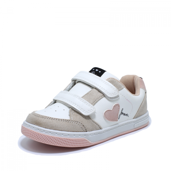 Sneakers pentru fete Sprox 529140, alb/bej, marimi 20-26 | kiddiespride.ro [3]