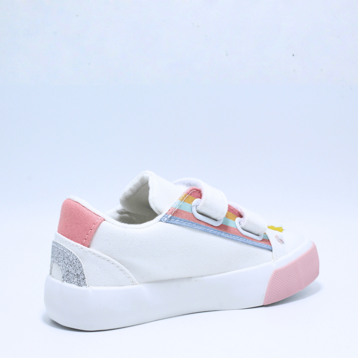 Tenisi textili Astonic Sport 0050470, alb, design floricele, marimi 25-30 [4]