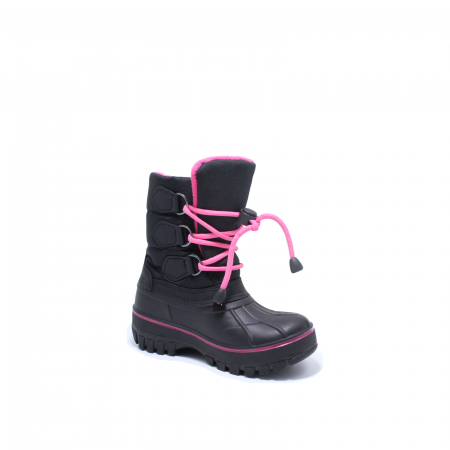Cizme zapada impermeabile pentru copii, Happy Bee 185143, negru-fuchsia, 28-35 EU [3]