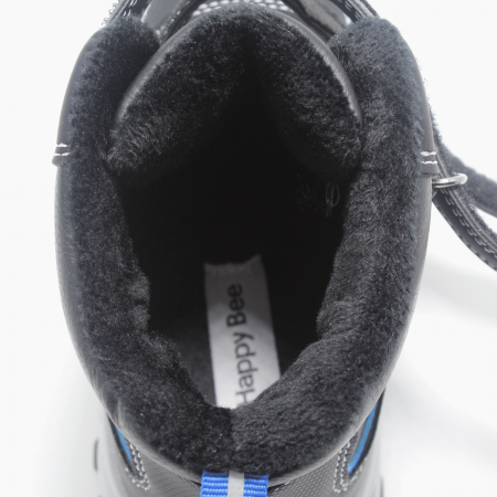 Ghete baieti Happy Bee 847000, piele ecologica, negru, marimi 28-35 [5]