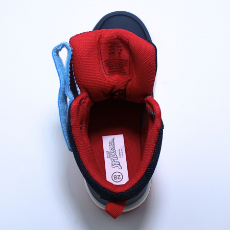 Ghete baieti Spiderman cu luminite LED, 012095, navy/rosu, marimi 28-33 [6]
