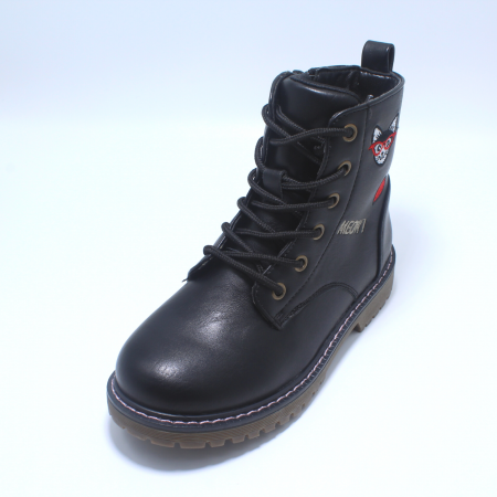 Ghete fete Happy Bee 850890, piele ecologica, negru, marimi 28-35 [4]