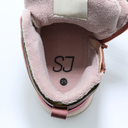 Ghete fete SJ 649238, Warm line, roz, piele ecologica, marimi 24-32 EU [6]