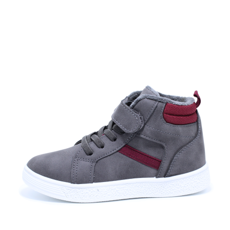 Ghete | Cizme - Ghete imblanite baieti, Happy Bee 0016980, gri, marimi 28-35