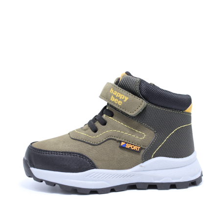 Ghete | Cizme - Ghete imblanite baieti, Happy Bee 964180, kaki, marimi 22-27