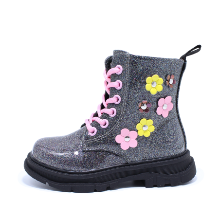 Toate produsele - Ghete pentru fete, Happy Bee 0024450, gri sidefat, marimi 25-30