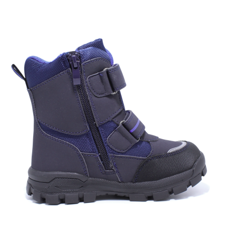 Ghete zapada imblanite baieti, Happy Bee 0013870, C-Texi, negru-albastru, marimi 28-35 [1]