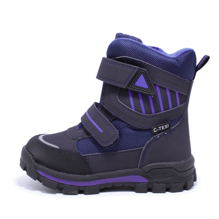 Ghete | Cizme - Ghete zapada imblanite baieti, Happy Bee 0013870, C-Texi, negru-albastru, marimi 28-35