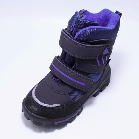 Ghete zapada imblanite baieti, Happy Bee 0013870, C-Texi, negru-albastru, marimi 28-35 [4]