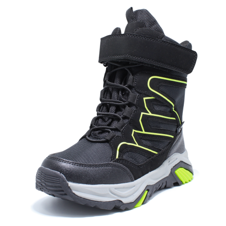 Ghete zapada imblanite baieti, Happy Bee 0013910, C-Texi, negru, marimi 32-37 [2]