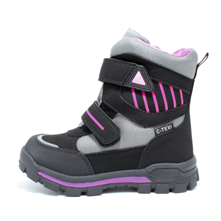 Ghete | Cizme - Ghete zapada imblanite fete, Happy Bee 0013870, C-Texi, negru-fucsia, marimi 28-35