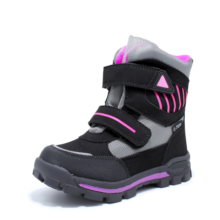 Ghete zapada imblanite fete, Happy Bee 0013870, C-Texi, negru-fucsia, marimi 28-35 [2]