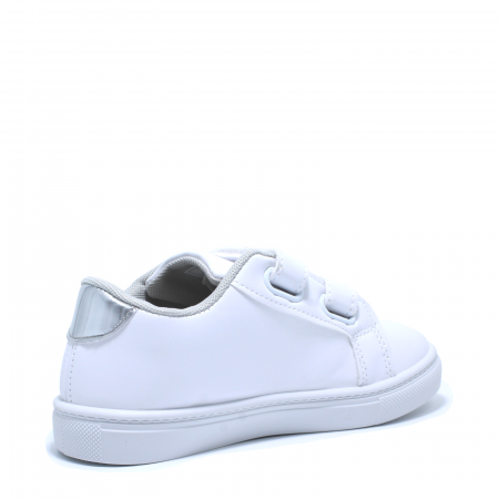 Pantofi albi fete D.T. New York 866700, inimioare argintii, marimi 25-30 [2]
