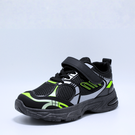 Pantofi sport Astonic Sport 0040240, negru-verde, marimi 31-36 EU [2]