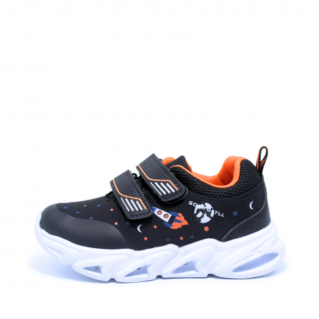 Pantofi sport | Sneakersi - Pantofi sport cu luminite D.T. New York 895160, negru, marimi 22-27