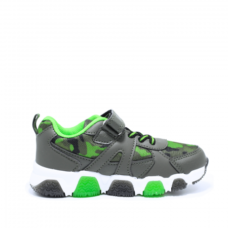 Pantofi sport cu luminite D.T. New York 966530, verde army, marimi 28-35 EU | kiddiespride.ro [2]