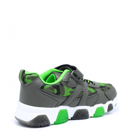 Pantofi sport cu luminite D.T. New York 966530, verde army, marimi 28-35 EU | kiddiespride.ro [4]