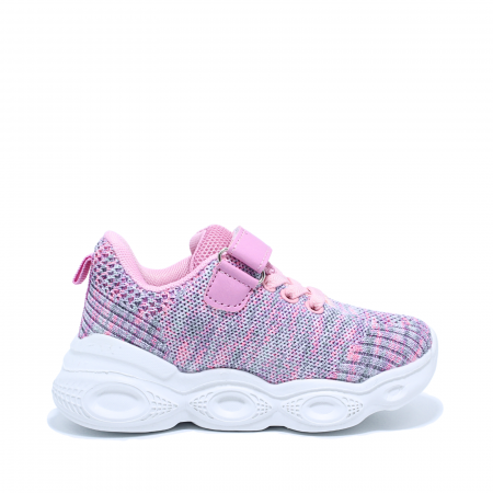 Pantofi sport cu luminite Happy Bee 935810, textili, roz, marimi 25-30 [3]