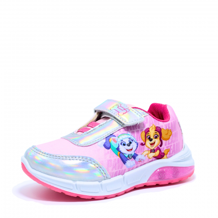 Pantofi sport cu luminite Paw Patrol, roz-argintiu, marimi 24-30 [3]