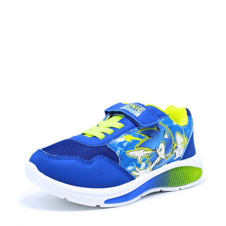 Pantofi sport cu luminite Sonic SC000675, albastru-galben neon, marimi 25-33 EU | kiddiespride.ro [3]