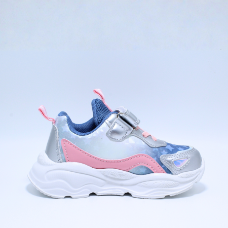 Pantofi sport cu luminite Stitch & Angel, 002825, argintiu-roz, marimi 24-32 EU [2]