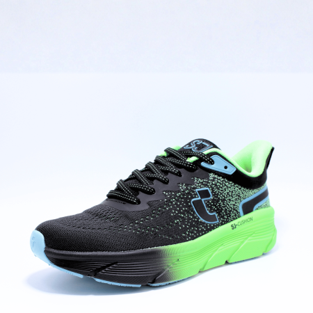 Pantofi sport SJ 637123, Soft Touch, negru-verde, marimi 36-41 EU [2]