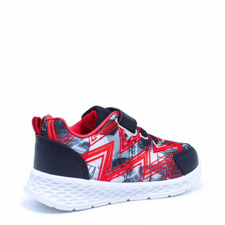Pantofi sport Spiderman SP011453, textili, negru-rosu, marimi 25-33 [3]