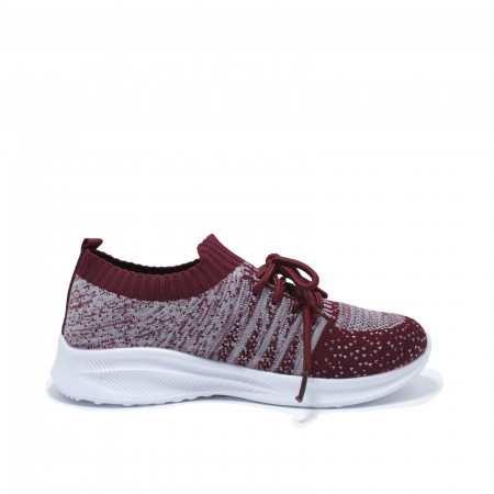 Pantofi sport textili femei, D.T. New York, burgundy, 36-41 | kiddiespride.ro [1]