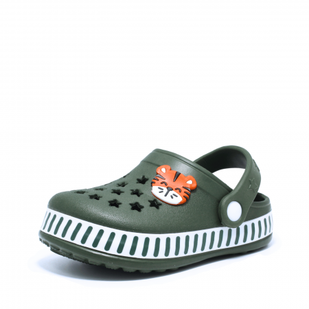 Saboti baieti tip crocs Cortina 932980, EVA, verde, marimi 25-30 [2]