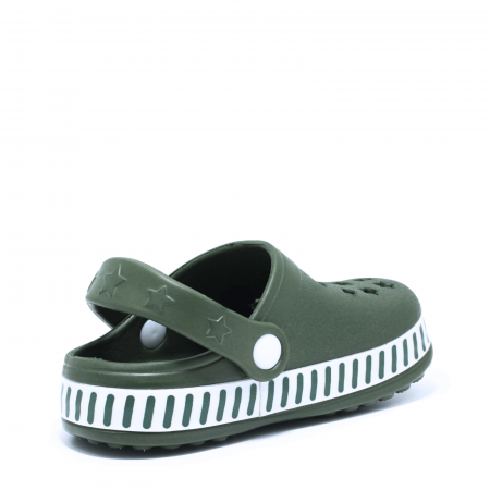 Saboti baieti tip crocs Cortina 932980, EVA, verde, marimi 25-30 [3]
