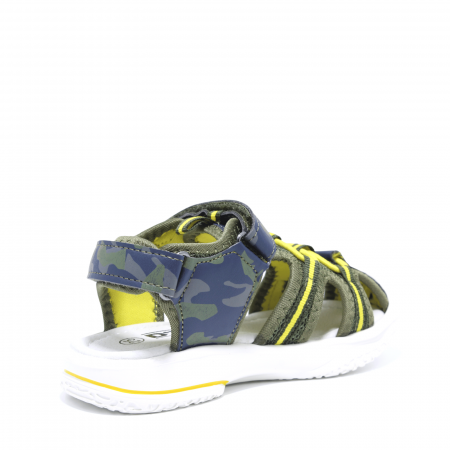 Sandale baieti camuflaj D.T. New York 149830, verde-galben, marimi 25-30 [3]