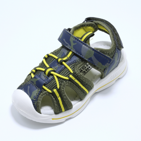 Sandale baieti camuflaj D.T. New York 149830, verde-galben, marimi 25-30 [4]