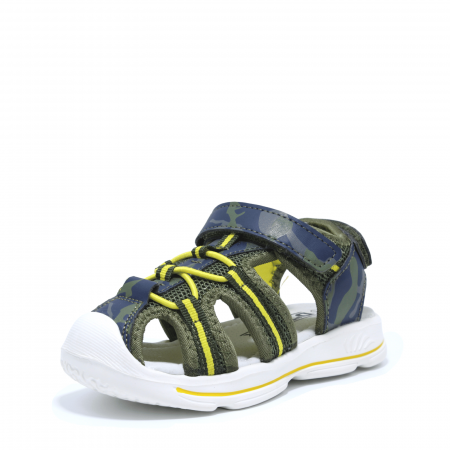 Sandale baieti camuflaj D.T. New York 149830, verde-galben, marimi 25-30 [2]