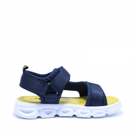 Sandale baieti cu luminite LED Happy Bee 977650, navy, 28-35 [2]