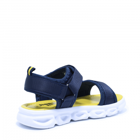 Sandale baieti cu luminite LED Happy Bee 977650, navy, 28-35 [4]