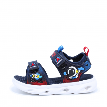 Toate produsele - Sandale baieti cu luminite LED Happy Bee 992660, navy, marimi 25-30