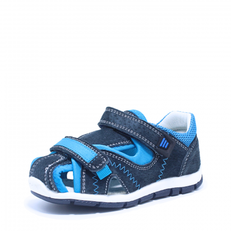 Sandale baieti din piele Happy Bee 944454, navy-albastru, marimi 20-25 [2]