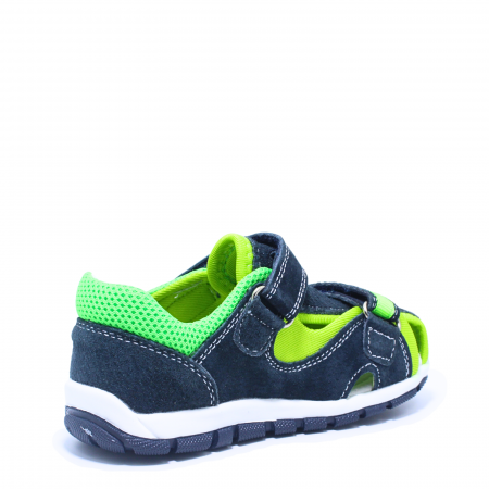 Sandale baieti din piele Happy Bee 944454, navy-verde, marimi 20-25 [3]
