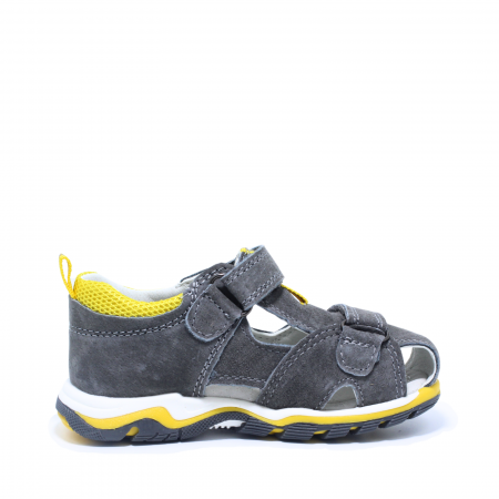 Sandale baieti din piele Happy Bee 944494, gri-galben, marimi 25-30 [1]