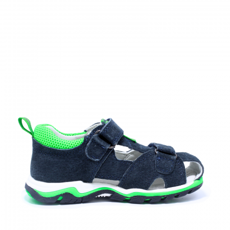 Sandale baieti din piele Happy Bee 944494, navy-verde, marimi 25-30 [1]