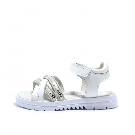 Sandale din piele Happy Bee pentru fete, model 144164 albe, 31-36 EU [0]