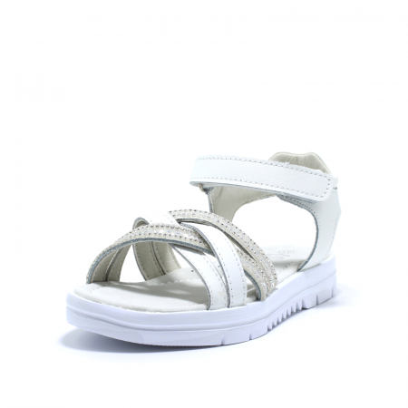 Sandale din piele Happy Bee pentru fete, model 144164 albe, 31-36 EU [2]