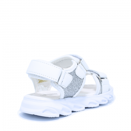Sandale fete cu luminite LED Happy Bee 931090, alb, marimi 25-30 [4]