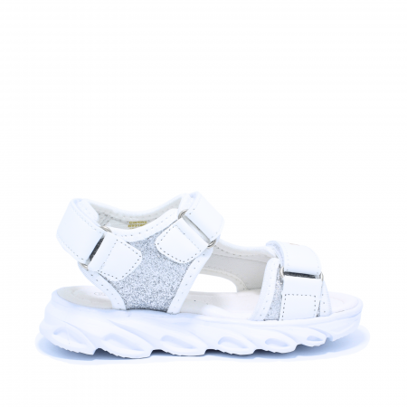 Sandale fete cu luminite LED Happy Bee 931090, alb, marimi 25-30 [2]