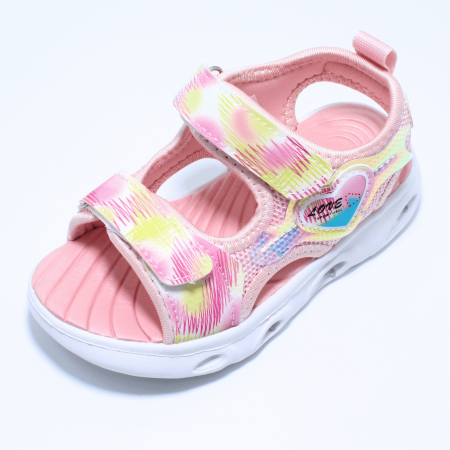 Sandale fete cu luminite LED Happy Bee 992720, roz, marimi 20-25 [5]
