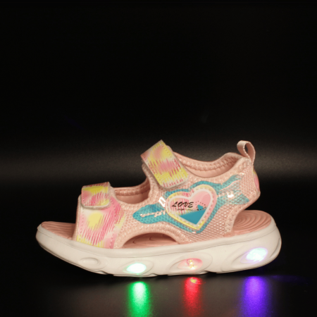 Sandale fete cu luminite LED Happy Bee 992720, roz, marimi 20-25 [1]