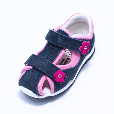 Sandale fete din piele Happy Bee 944894, navy-roz, marimi 20-25 [4]