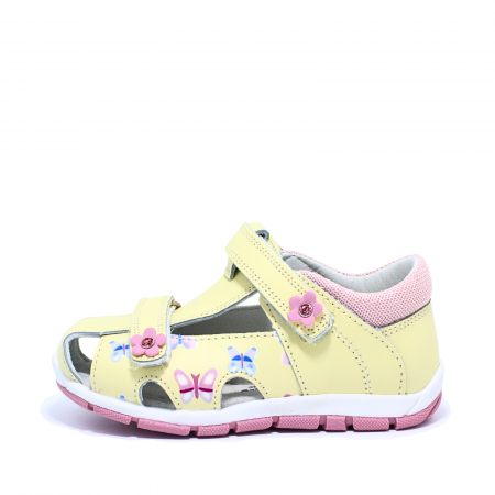 Toate produsele - Sandale fete din piele Happy Bee 944954, galben, marimi 20-25
