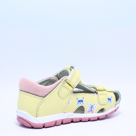 Sandale fete din piele Happy Bee 944954, galben, marimi 20-25 [3]
