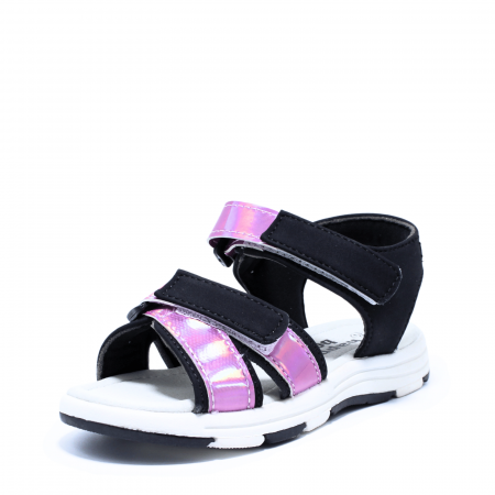 Sandale fete Happy Bee 867880, negru-liliac, marimi 28-35 [2]